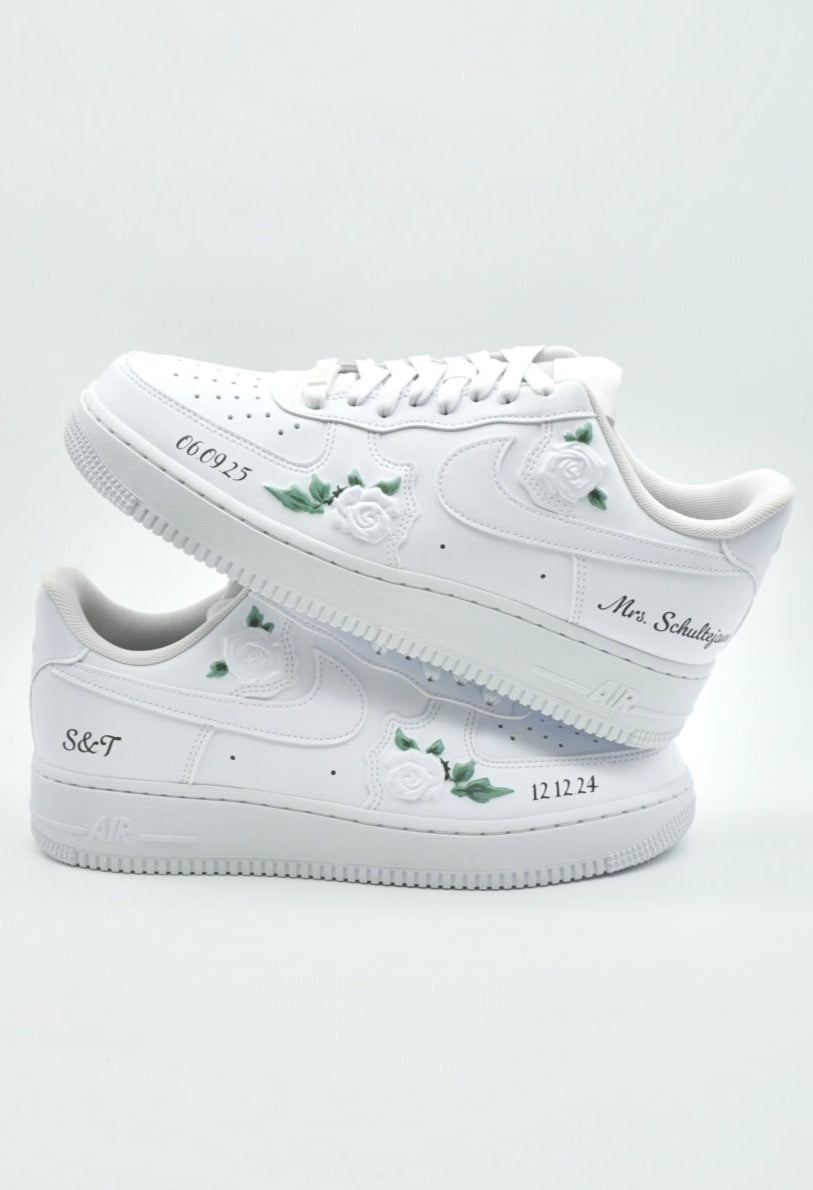 Custom Nike Nike Damenschuhe Blumen Custom Nike Air Force 1: Bloom